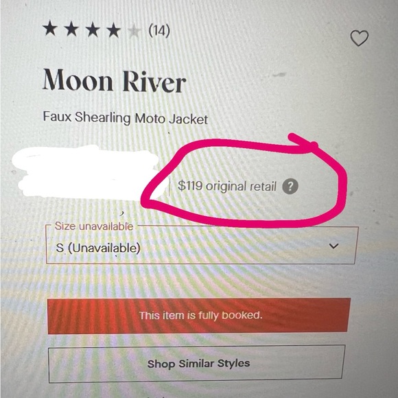 Moon River Rust Faux Shearling Moto Jacket - Picture 6 of 6